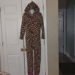 Pj Couture  hoodie leopard  onsie  Sz S